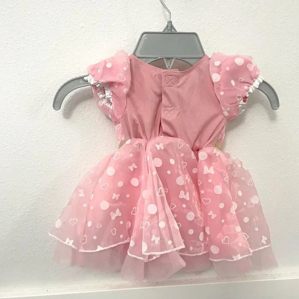Disney Store Minnie Mouse Pink Halloween Dress Up Costume Baby Size 3-6 Months